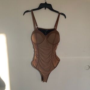 Fashion Nova Brown Bodysuit